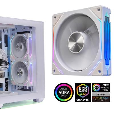 3-1PC 120mm PC Case Fan 800-1800RPM 5V 3Pin ARGB Cooling Fan 4Pin PWM Quiet Case Fan for PC Case Cooling System CPU Water Cooler