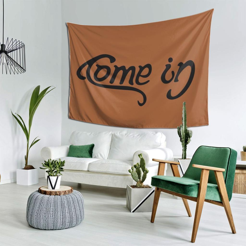 Come In Go Away Tapestry Decoration Art Aesthetic Tapestries for Living Room Bedroom Home Wall Cloth Wall Hanging