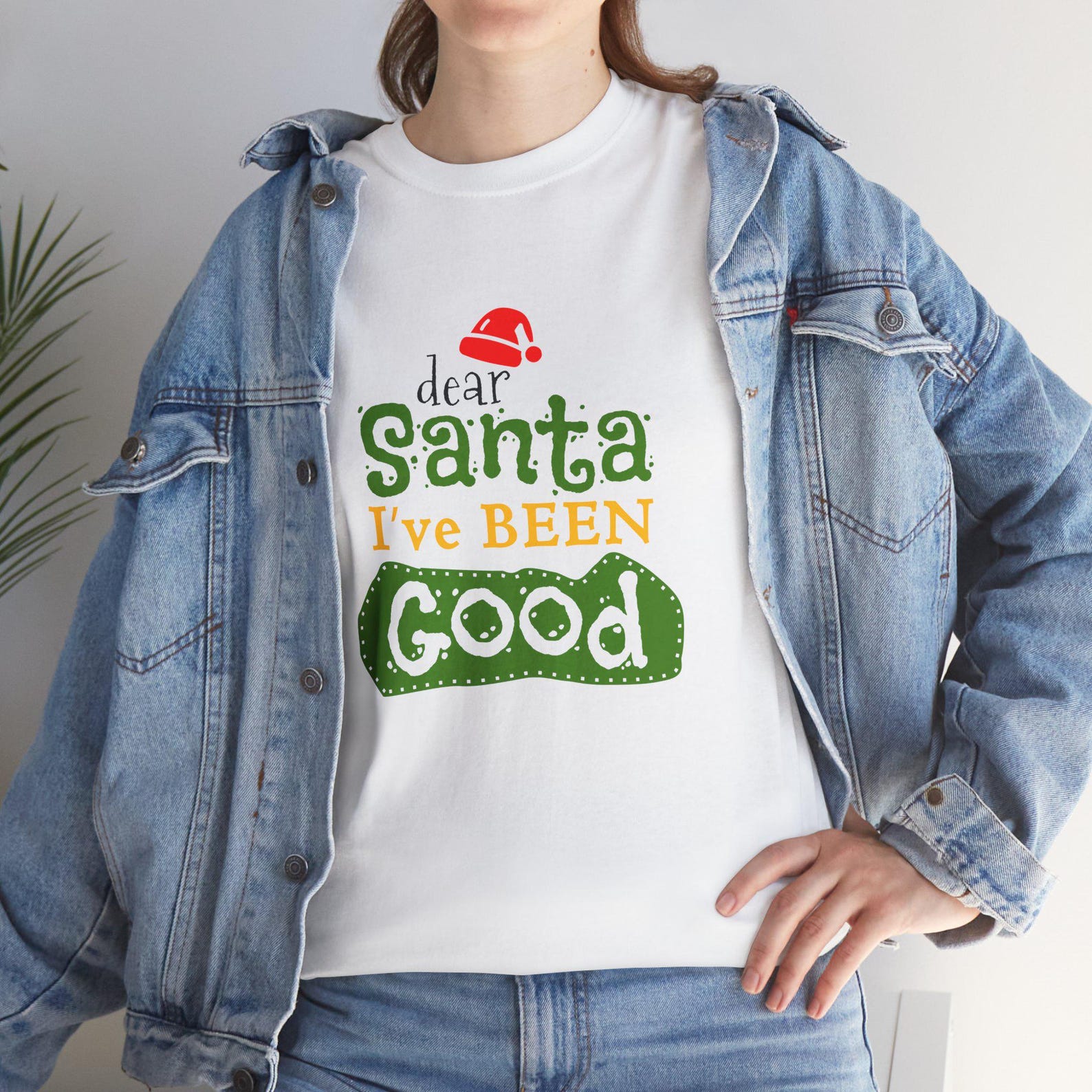 Christmas T-Shirt: Dear Santa, I ve Been Good - Unisex Holiday Tee 2XL
