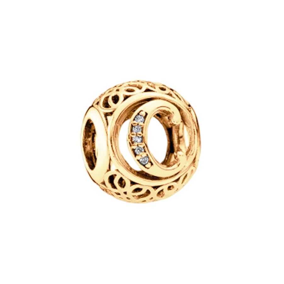 Fine Sparkling Spherical A-Z 26 Lucky Letters Charm Beads Fit Original European Bracelets Diy Women Jewelry Gifts