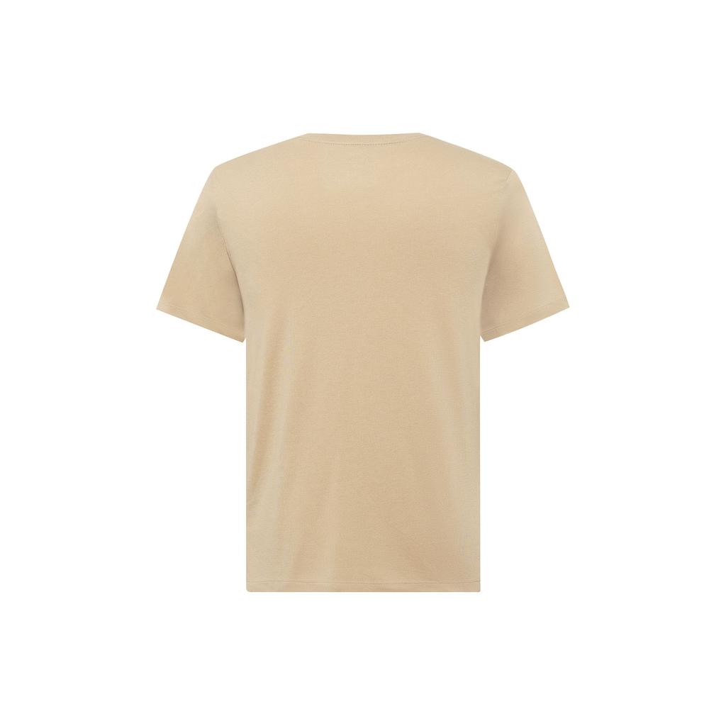 Nike Solid Casual Sports Short Sleeve T-Shirt Men Tops Khaki DO0775-247