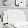 Vidaxl Headboard Cushion, White, 80 Cm, Faux Leather