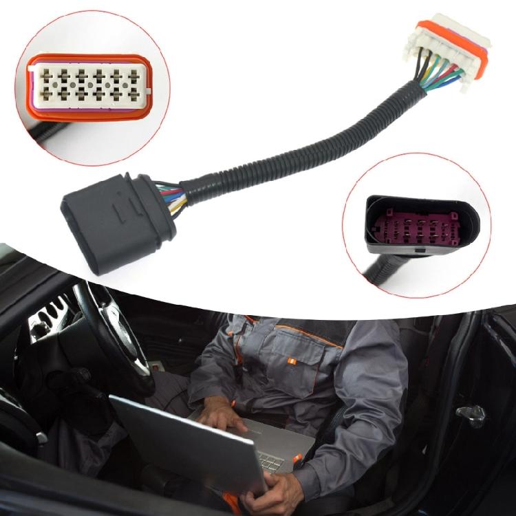 12 Pin Headlight Adapter Cable Vehicle Headlamp Wiring Harness Cable Cord Assembly Replace for 7L6971071A Front Lights