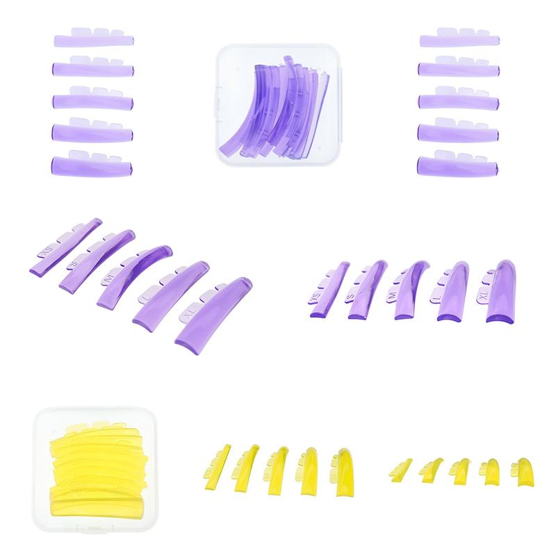 5 Paare/Box Selbstklebende Silikon Wimperndauerwelle Stäbe Wimpernlifting Laminierungspad 3D Wimpernverlängerung Lockenwickler Zubehör Werkzeuge
