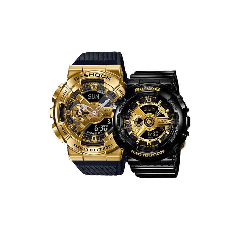 

Casio watch series-GMBA fashion trend sports waterproof and shockproof quartz movement Japanese and Korean watches same GM-110G-1A9PR&BA-110-1APR чёрный