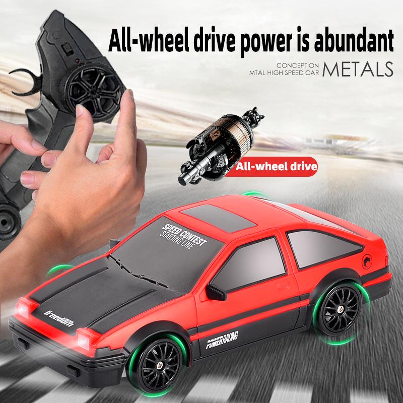 1:24 High-Speed Four-Wheel Drive RC Drift Racing Car Model