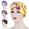 Chic Foulard Turban Fleuri Élastique pour Femme Casquette pour Perte de Cheveux due au Cancer et à la Chimiothérapie
