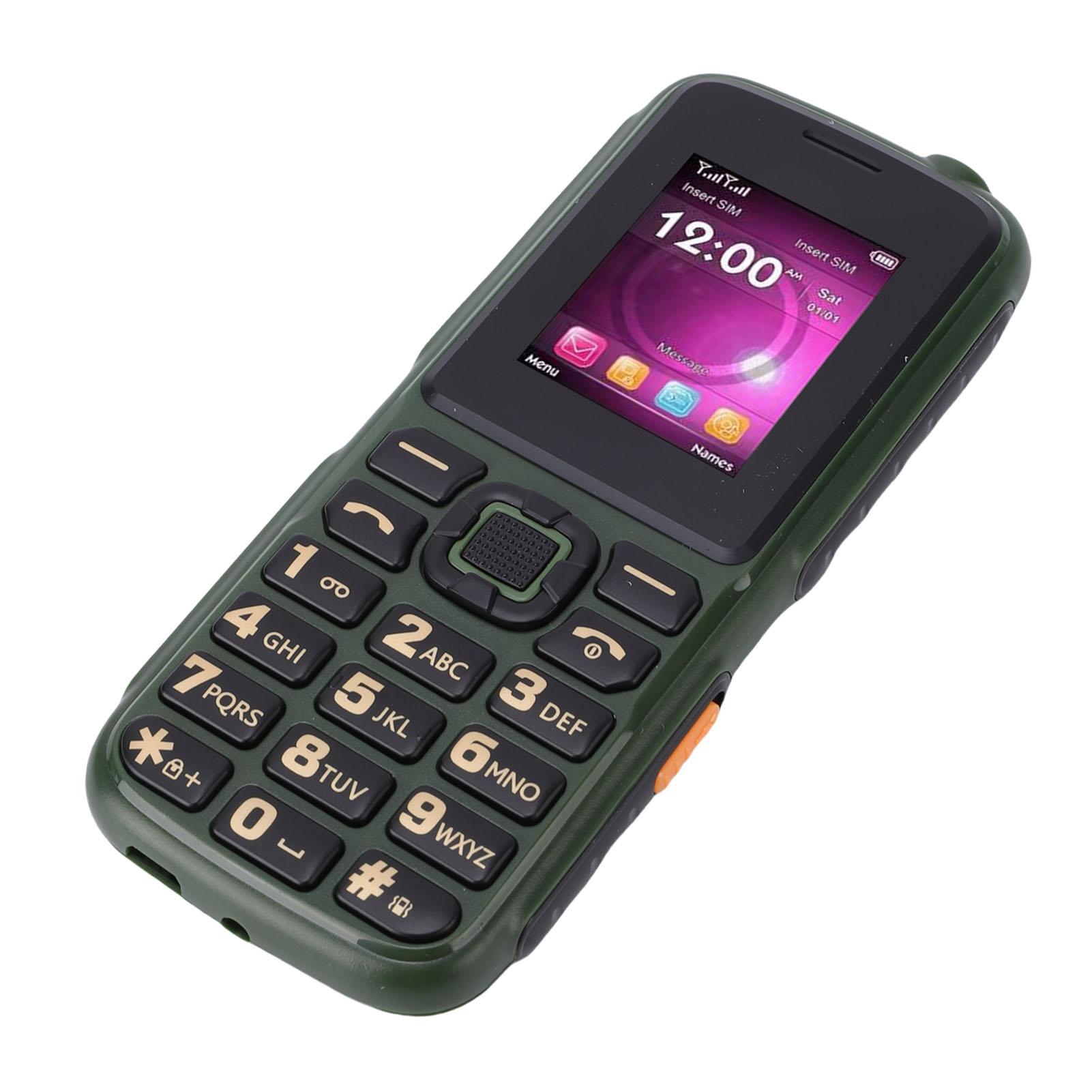 

Seniors Cell Phone 1.8 Inch Color Screen 3 SIM Cards High Volume Speaker 3.5mm 2G Elderly Mobile Phone