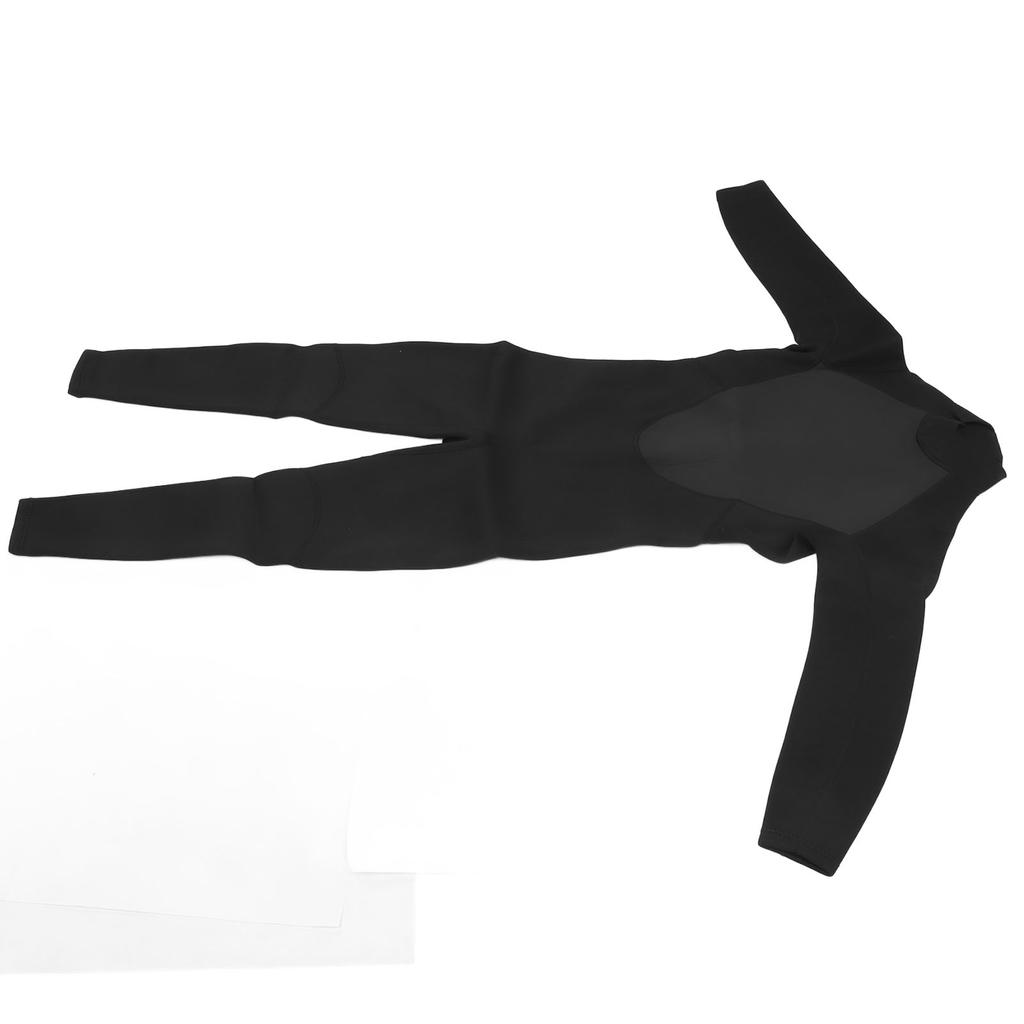 3mm Neoprene Wetsuit UV Full Body Diving Suit Sleeve Front Zip Wetsuit for Diving Snorkeling Surfing Swimming Black