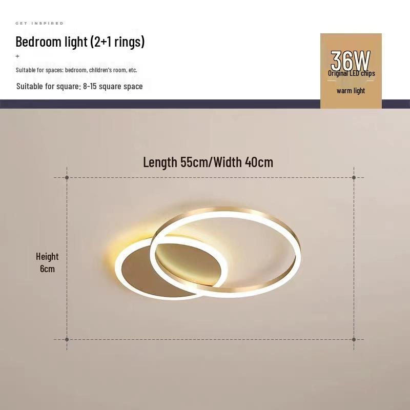 Nordic LED Round Ceiling Lamp - Modern Minimalist Ring Design for Living Room, Bedroom, or Study.
