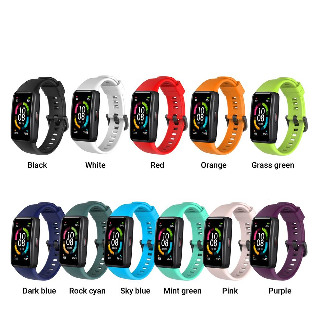 Silicone Strap Smart Watch Band Replacement Bracelet Strap Adjustable Wristband Belt for Women Men Replacement for