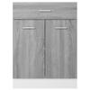 Vidaxl Freestanding Cabinet With Drawer, Sonoma Grey Oak, 60X46X81.5 Cm