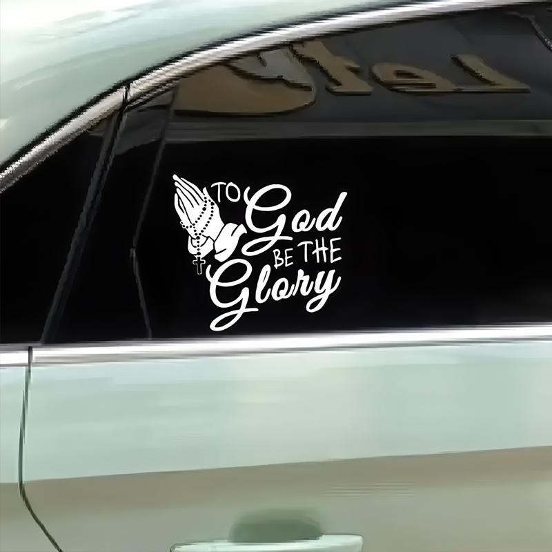 Glory To God Decals & Bumper Creative&funny Stickers for Cartoon Fans&lover,high Quality for Car Trucks Motorcycles & Laptops