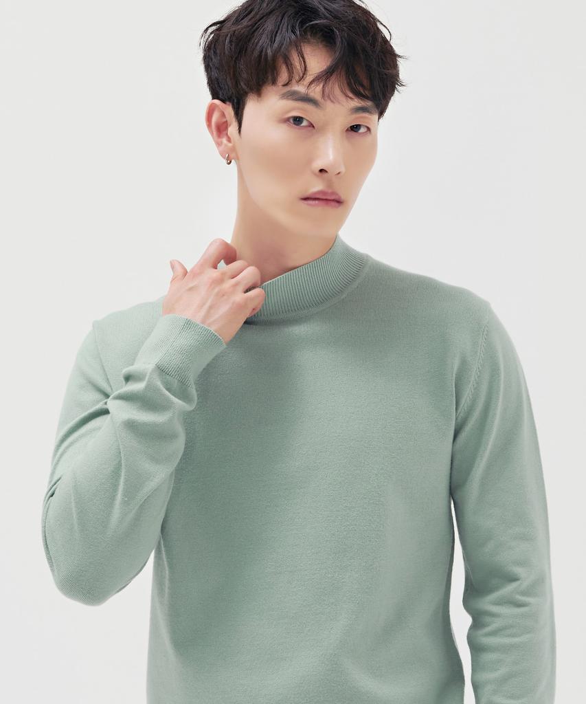 CHASECULT Men'S Basic Mock Neck Sweater-Bfzk5201D0S