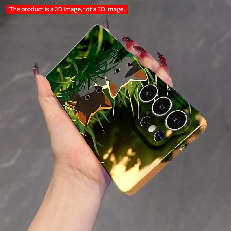 2DFlat Samsung phone case Sunset Grass Cats Phone Case Applicable to Galaxy S23 S24 S25ULTRA S26 A12 A14 A15 A16 A54 A55
