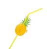 15Pcs/lots Lightweight Attractive Pineapple Straws Flexible Heating Resistance Practical Suction Tubes for Baby Decor Milk Tea