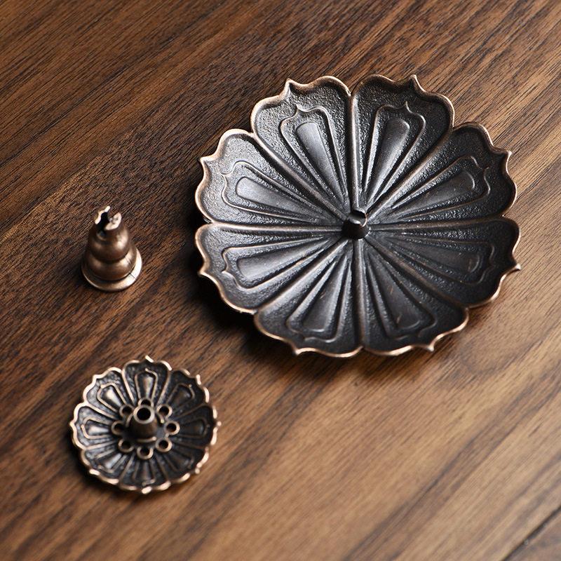 1Pcs Porous Lotus Zen Line Incense Insertion  Incense Holder Sandalwood Burner Lncense Plate Tray Retro Home Decorations