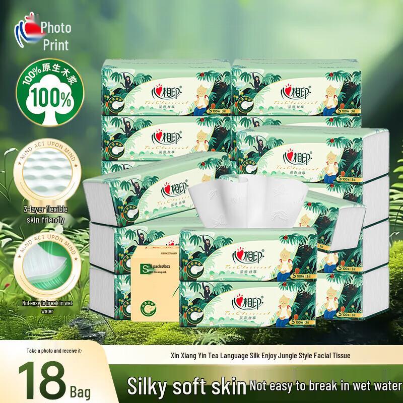 Hearttex Tea Talk Silky Soft Facial Tissue