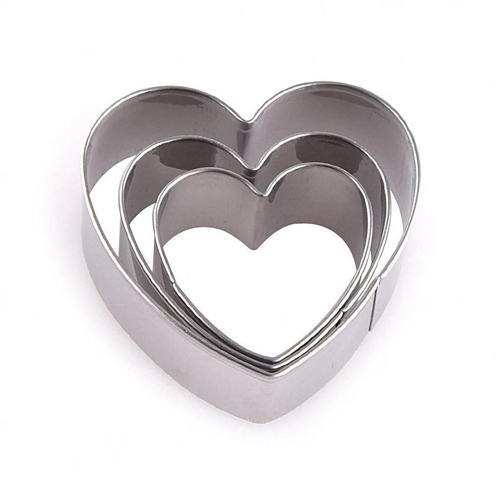 3Pcs 3D Mini House Scenery Christmas Cookie Cutter Set Cookie Biscuit Mold Steel Gingerbread House Fondant Cutter Baking Tool