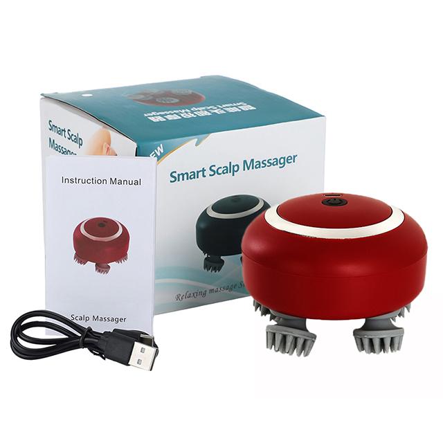 

Электрический массажер для кожи головы, массажер для головы питомца кошки, массажные когти, массажер для тела, глубокотканное разминание, вибрационный ролик, аккумуляторный, уход за здоровьем красный