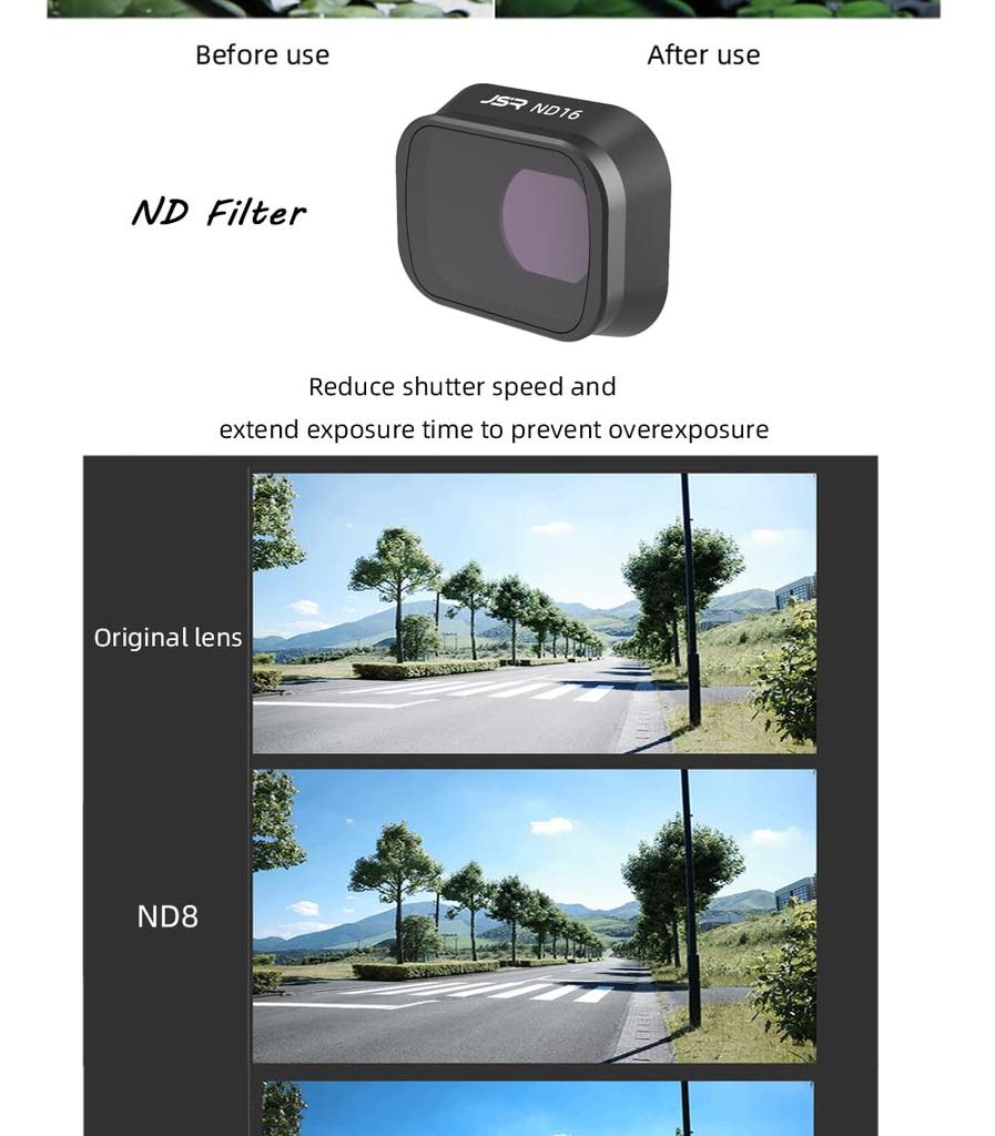 Fenmic DJI Mini 3 Pro Lens Filters (ND8+ND16+ND32+ND64)