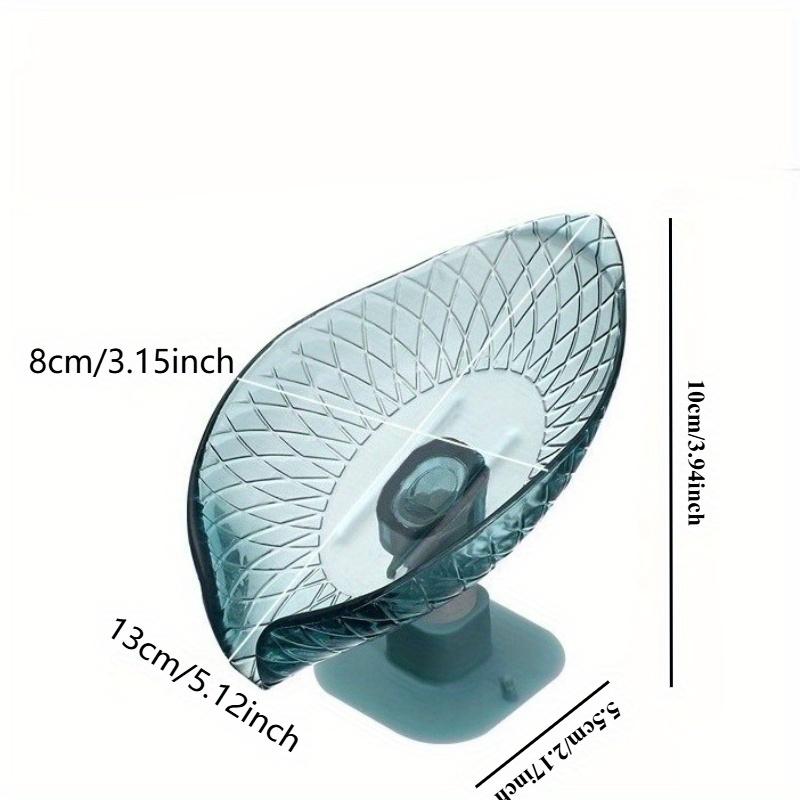 1pc Drain Soap Holder Leaf Shape Soap Box Suction Cup Tray Drying Rack for Shower Sponge Container Kitchen Bathroom Accessories