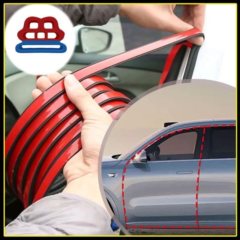 1pc Universal Car Door Edge Noise Ulation Sealant 5m Car Door Windproof Sealing Strip Car 3 Layer Sound Ulation Sealant