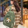 This Year, It Is Popular for Junior High School and High School Students To Use Practical Schoolbags, Backpacks, Light Retro Corduroy In Autumn and W