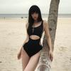 Swimsuit women's new high-end design sense hollow one-piece swimsuit covering meat and showing thinness swimsuit advanced sense