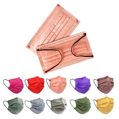 50Pcs 3/4 Layer Mask Face Masks Melt Blown Cloth Disposable Safety Anti-Dust Protective Masks Adults Non-Wove Earloop Masque