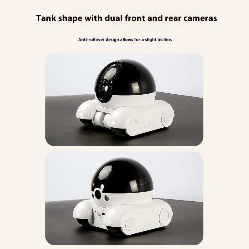 Real Time Moving Security Robot Camera for Pet with 1080P Live Feed and Voice Chatting,with 1080P Live Feed and Voice Chatting