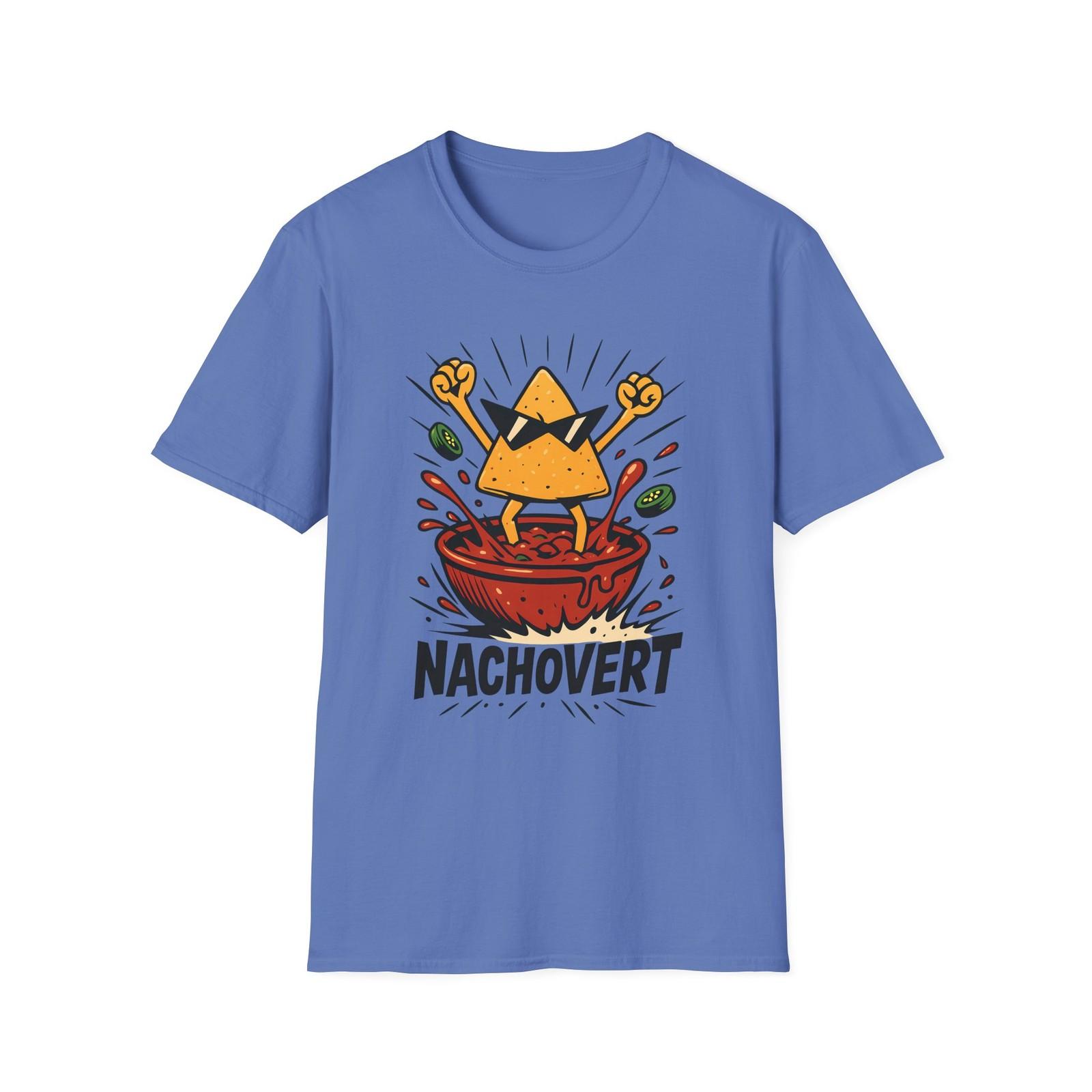 Unisex Softstyle T-Shirt Mens Womens Tees Top Funny Nacho Chip Cartoon Salsa Jalapeños Food Pun 3XL