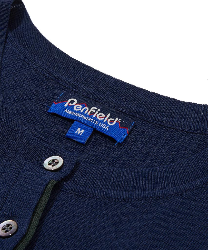 PENFIELD Knit Color Block Slim Sleeveless Navy_Fs2Ne61F