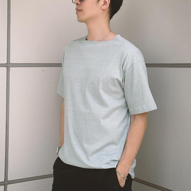Studio 235 Pigment Loose Fit Square Neck Short Sleeve Light Khaki Free