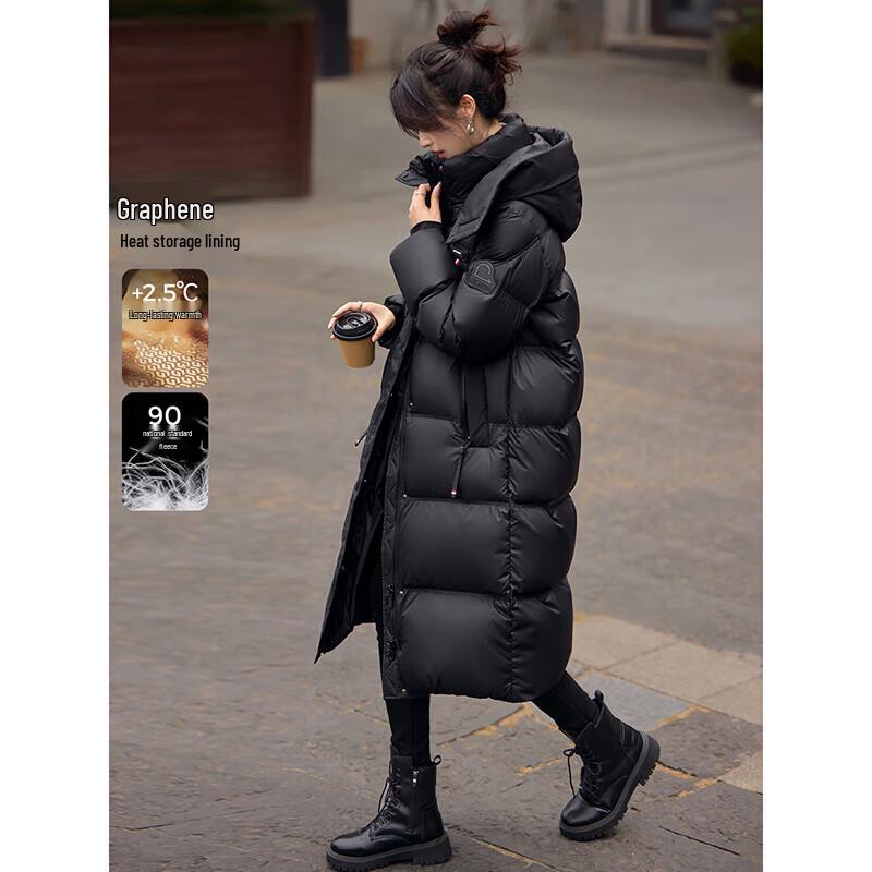 Mohan Yimei Women's Graphene Long Puffer Down Jacket