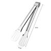 Zhaoran 12-Inch Extra Thick 304 Stainless Steel Food & BBQ Tongs (2-Pack)