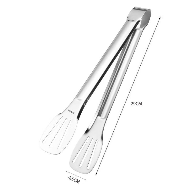 

Zhaoran 12-Inch Extra Thick 304 Stainless Steel Food & BBQ Tongs (2-Pack)