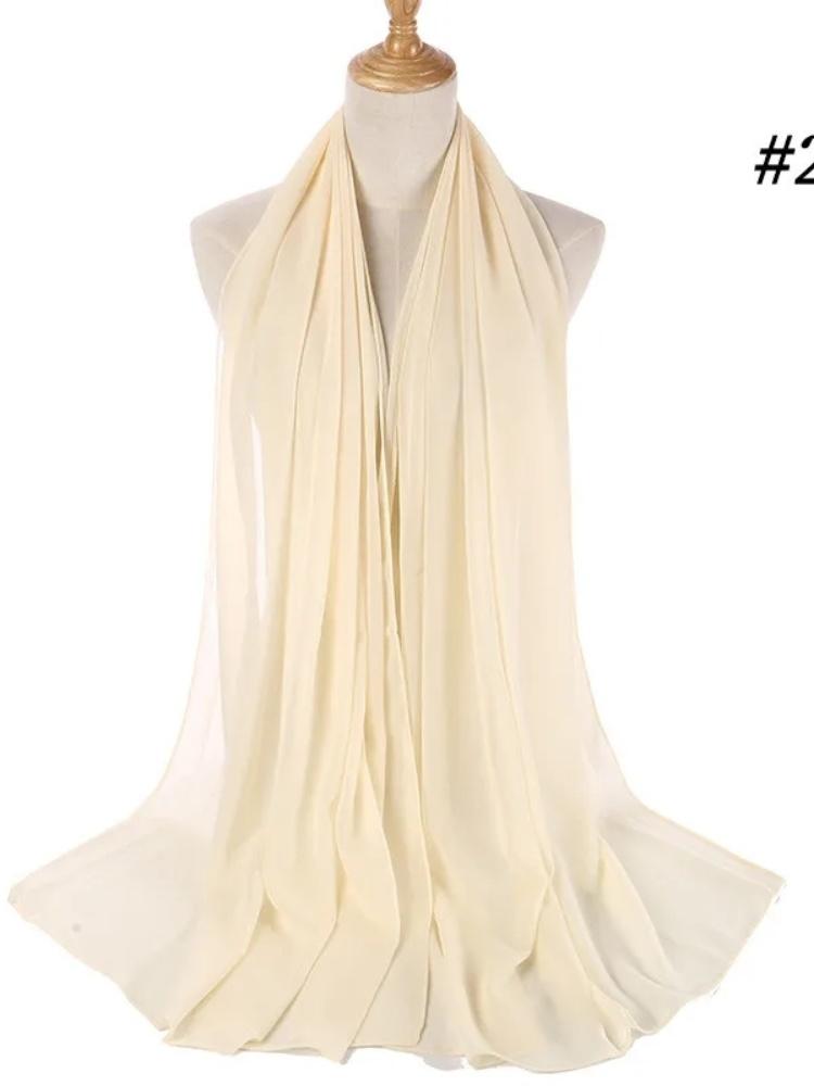 70*180cm bubble chiffon muslim headscarf for women solid color hijab scarf shawls and wraps hijab femme musulman kopftuch