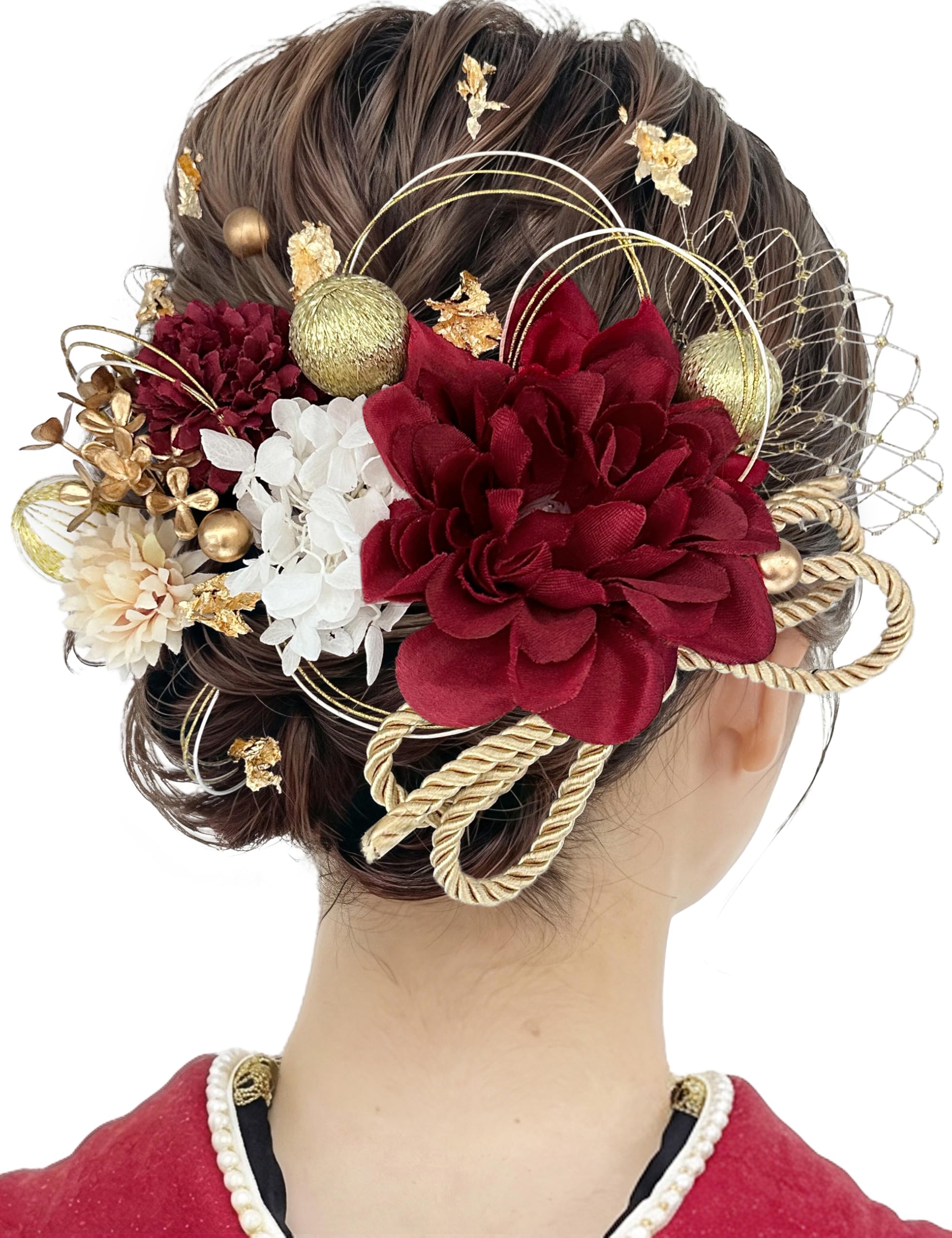 

[Baramoly] Coming-of-Age Ceremony Hair Ornament for Furisode, Graduation Ceremony, Hakama, Japanese Clothing, Kimono, Wedding, Pre-wedding