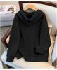 Women's Plus Size Super Loose Fleece-lined Hoodie Cardigan, Bust 150/170