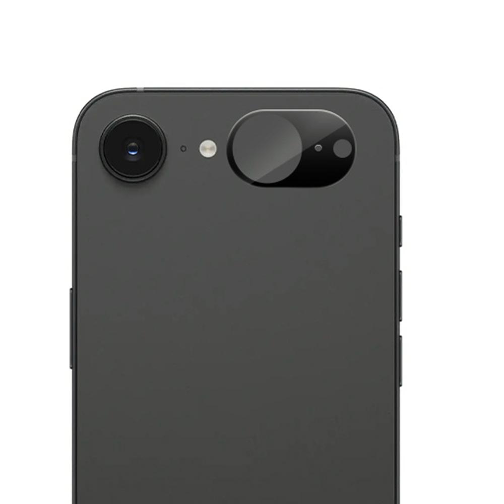 

RURIHAI For iPhone 16e Camera Lens Protector 3D Silk Printing High Aluminum-Silicon Glass Lens Film Type A