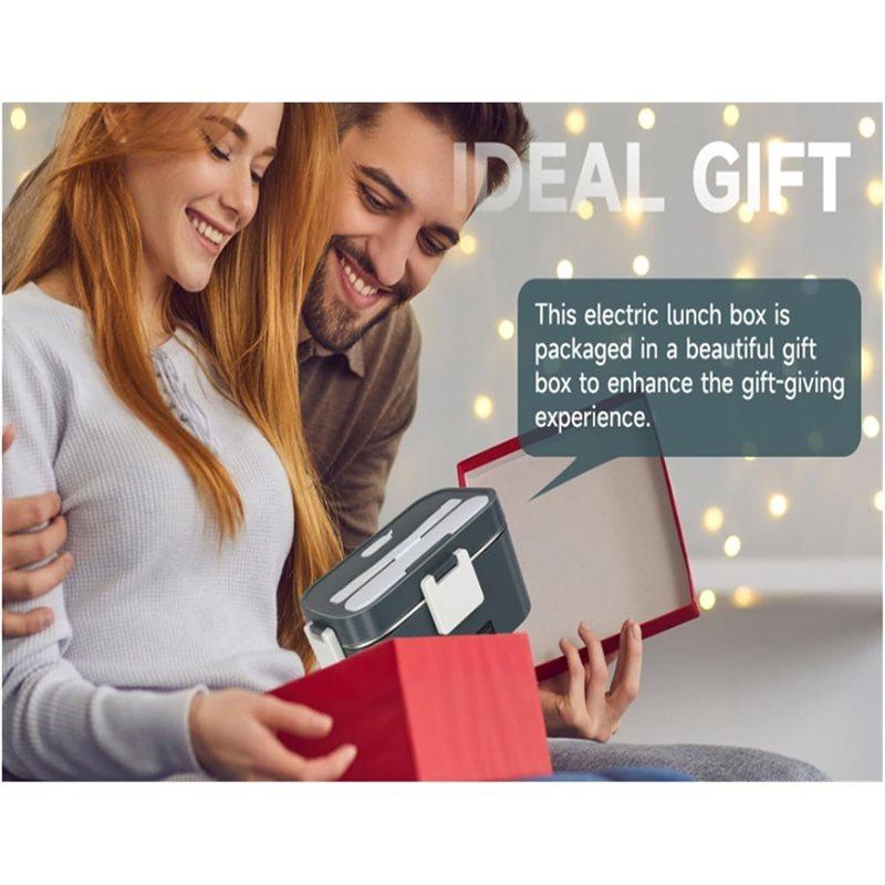A25F-Electric Lunch Box Portable Food Warmer With Fast Heating (1.8L) Ideal For Travel, Work, Or The Car EU Plug
