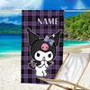 1pc Kuromi7 Beach Towel with Custom Name, Beach/Swimming/Bath/Picnic/Camping Towel, Suitable for Seaside Beaches