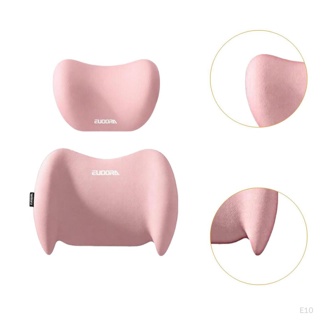 Car Headrest & Waist Support Cushion Fits All Vehicles Ergonomic Versatile Utility Neck