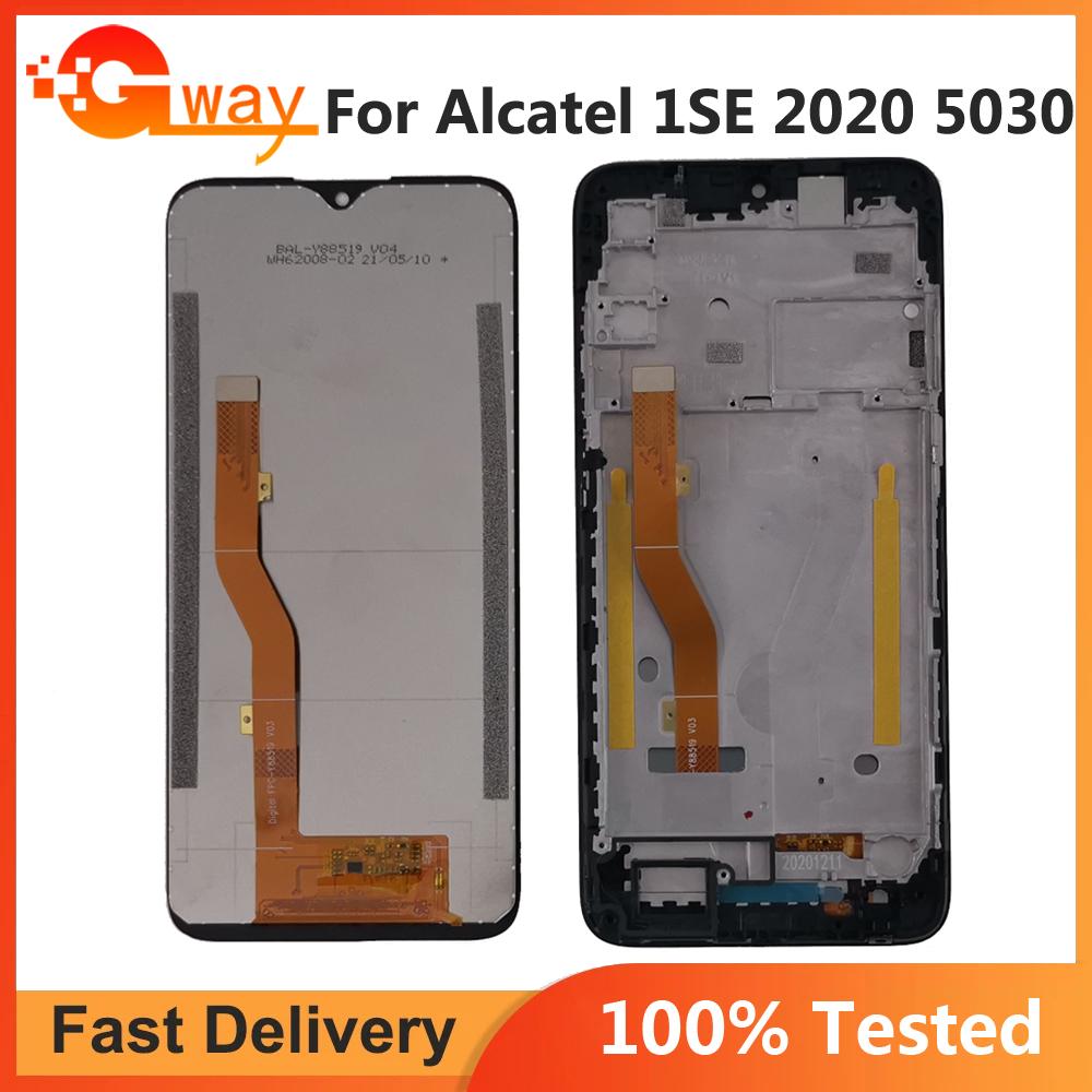 

Полная сборка ЖК-экрана и сенсорного стекла для Alcatel 1SE 2020 OT5030 5030F, 5030U, 5030D_EEA С рамкой