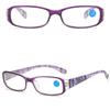 Vintage Flowers Elegant Ultra Light Frame Reading Glasses Anti-Blue Light Eyeglasses Eye Protection