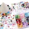 50g 3-12mm Mixed Size Glass Beads Colorful Loose Spacer Bead For Jewelry Making DIY Bracelet Necklace Phone Keychain Accessories