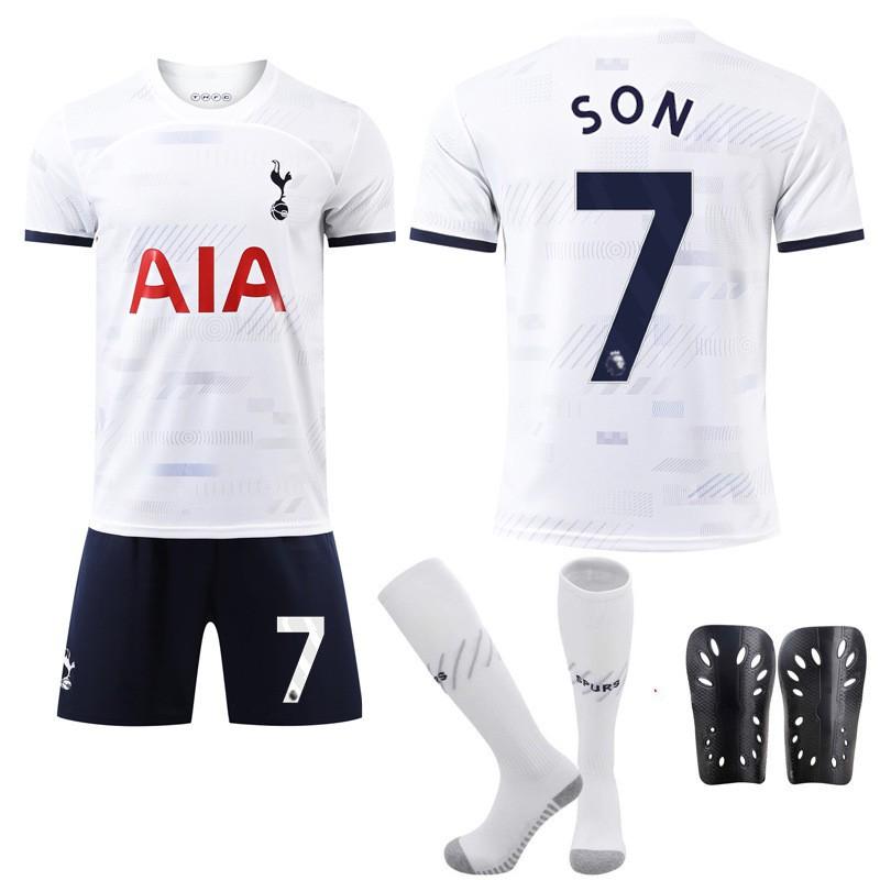 2324 Kit Calcio Casa Tottenham Hotspur Maglia Numero 7 Son Heung-min 9 Richarlison 17 Romero Edizione Fan