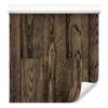 Dark Vertical Wooden Planks Wallpaper for Living Room and Bedroom 50x1000