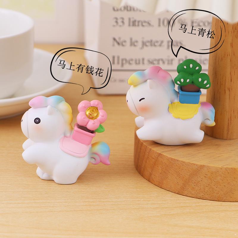 2026 Year of the Horse Wealth Ornament - Desktop, Living Room, Car, Office Decoration Gift.